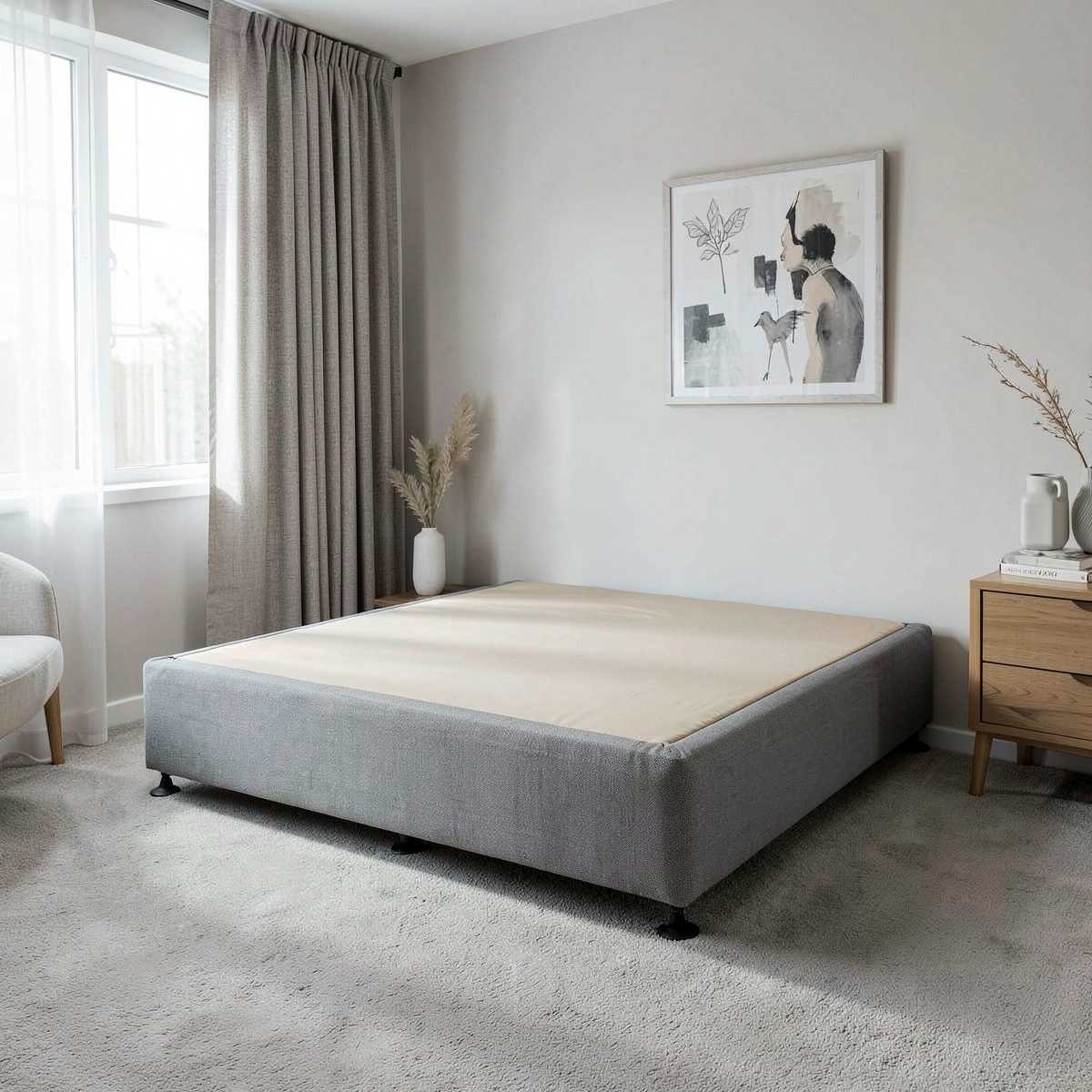 SleepMaker bed base in a bedroom setting