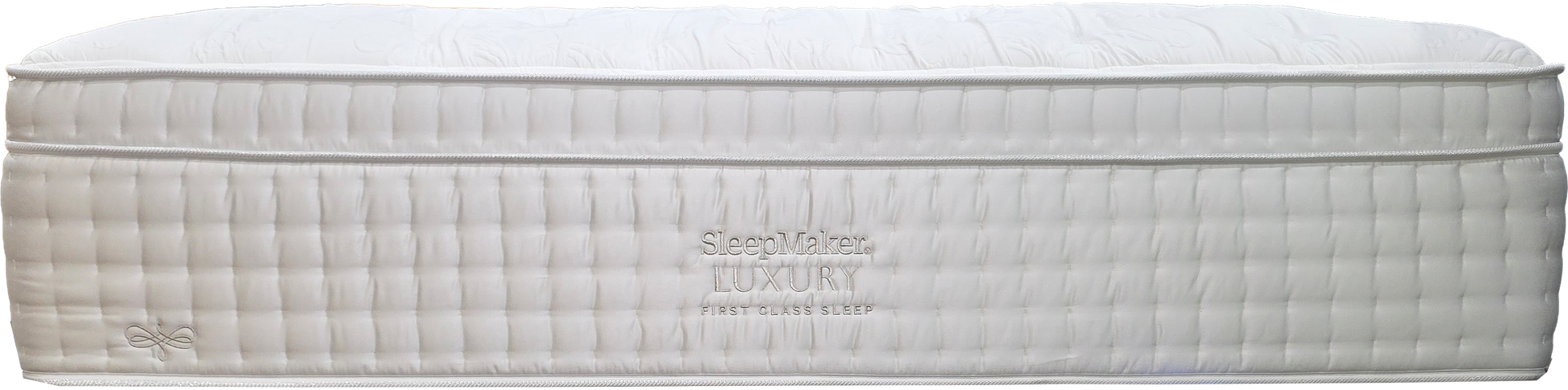 SleepMaker Luxury mattress on a white background